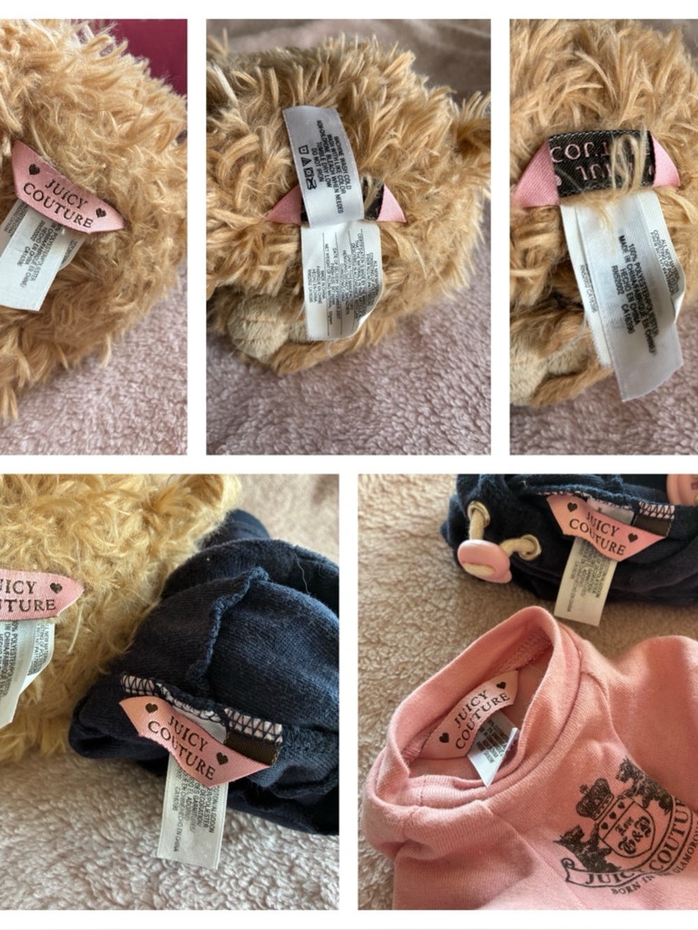 Juicy Couture - Juicy Doggy Rare 2006 Yorkie Plush Dog - Picture 16 of 16